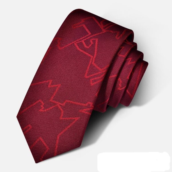 Burgundy Pattern Tie - FST6649